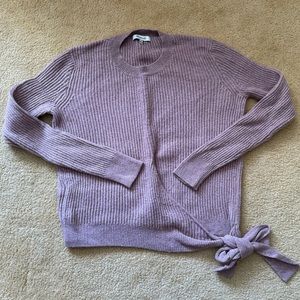 MADEWELL - Wrapped Crewneck Sweater with Side Tie